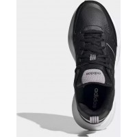 Мужские кроссовки Adidas Originals Strutter кожаные черно-белые